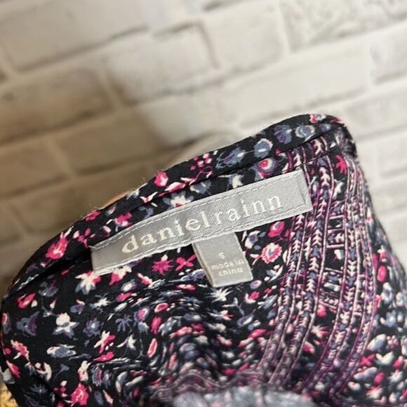 Daniel Rainn Boho Hippie Button Down Blouse Top Shirt Loose Oversized Size Small - Picture 5 of 6